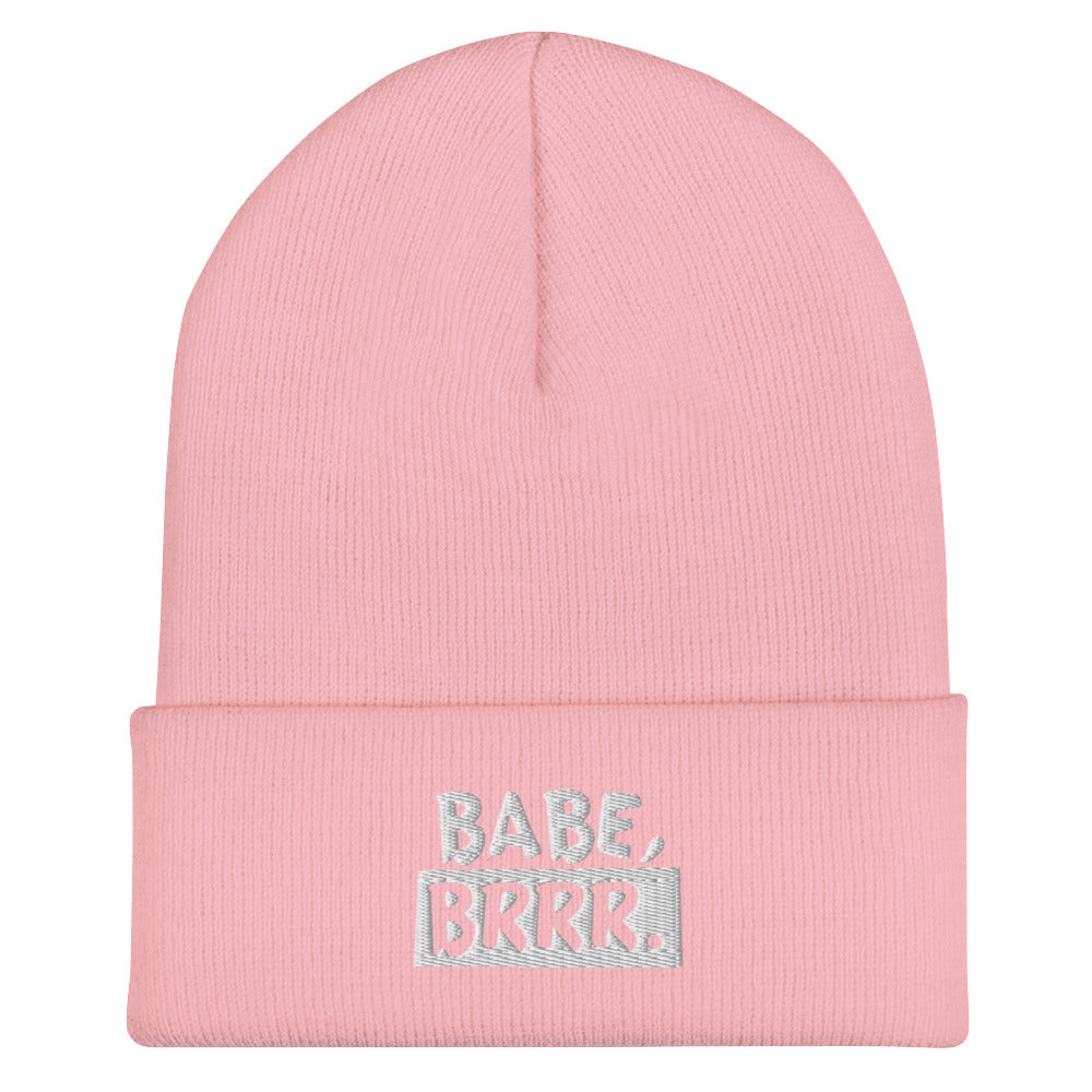 'BABE, BRRR.' Embroidered Beanie