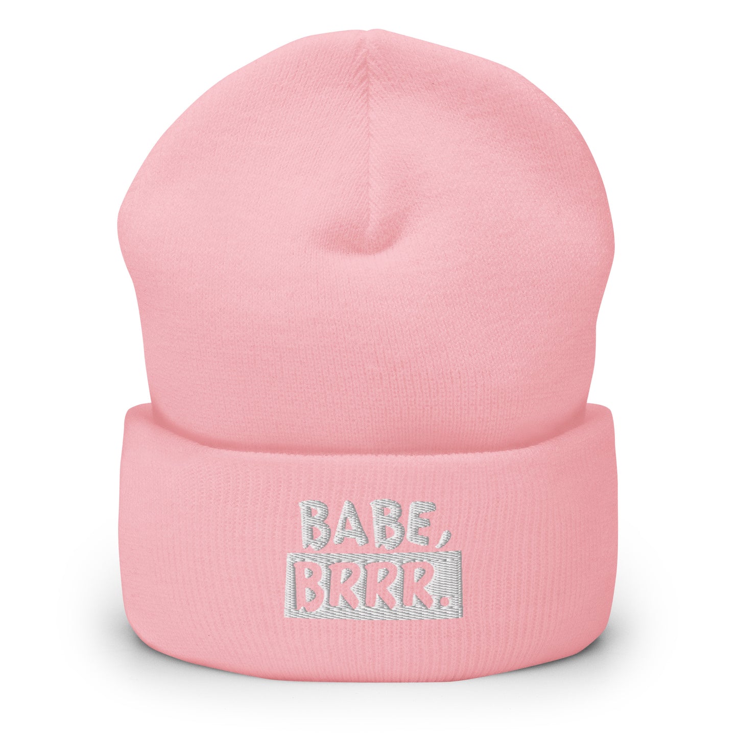 'BABE, BRRR.' Embroidered Beanie