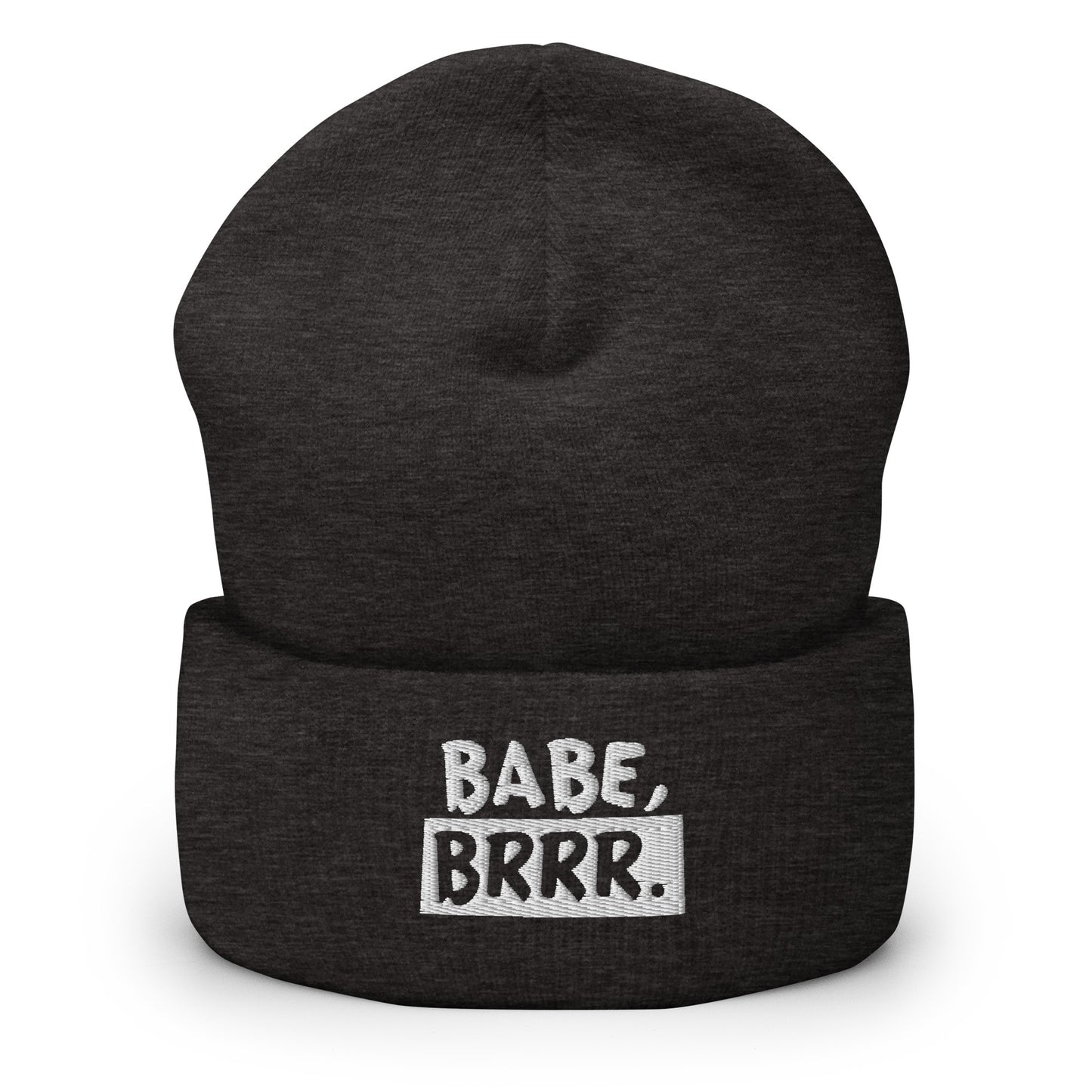 'BABE, BRRR.' Embroidered Beanie