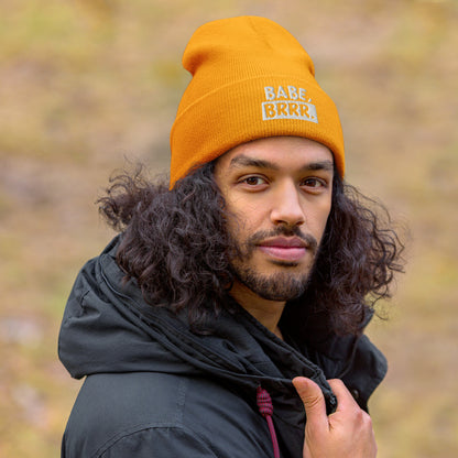 'BABE, BRRR.' Embroidered Beanie