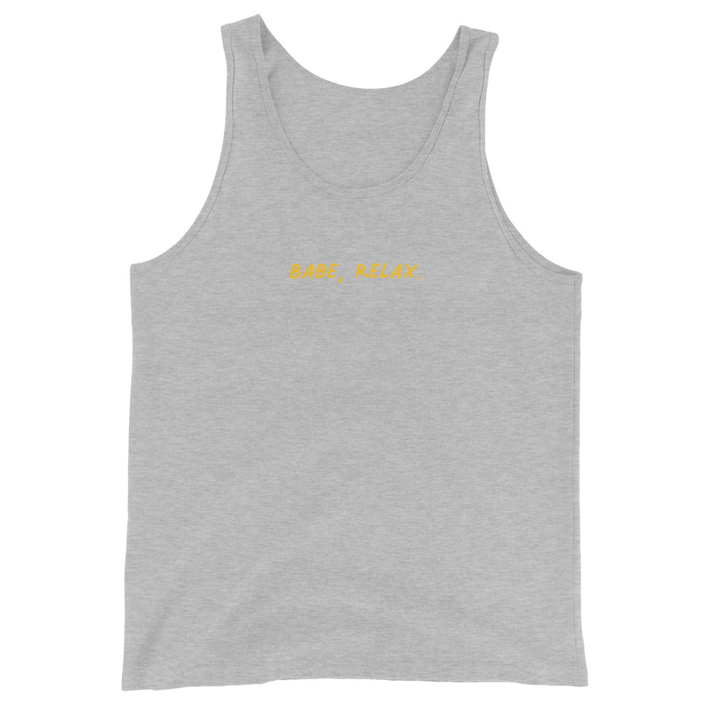 'Babe, Relax.' Classic Tank Top