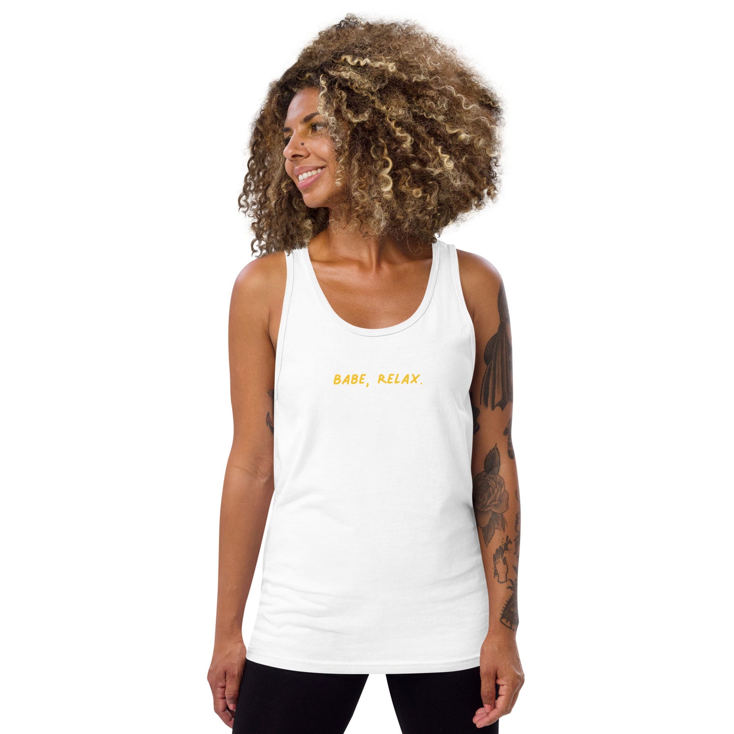 'Babe, Relax.' Classic Tank Top