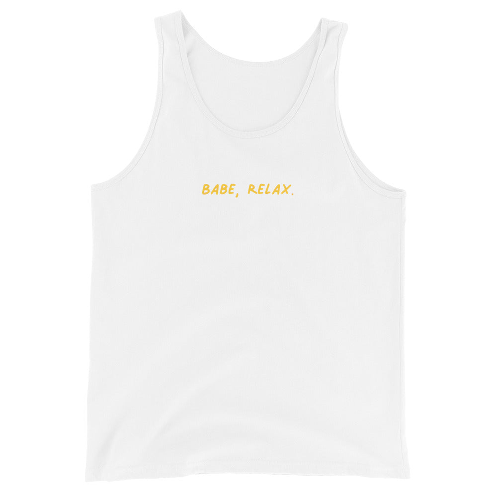 'Babe, Relax.' Classic Tank Top