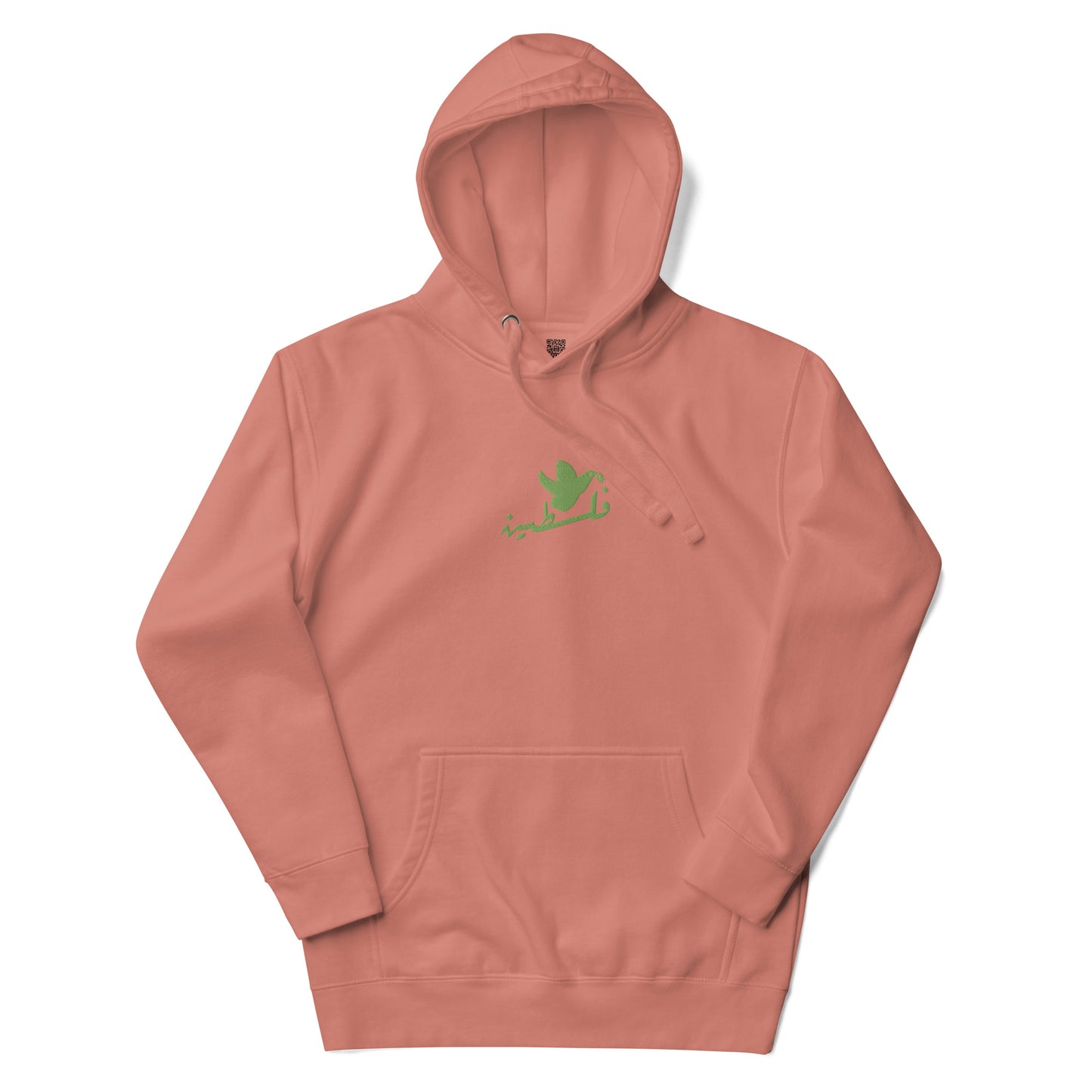 Palestine Green Dove Embroidered Hoodie