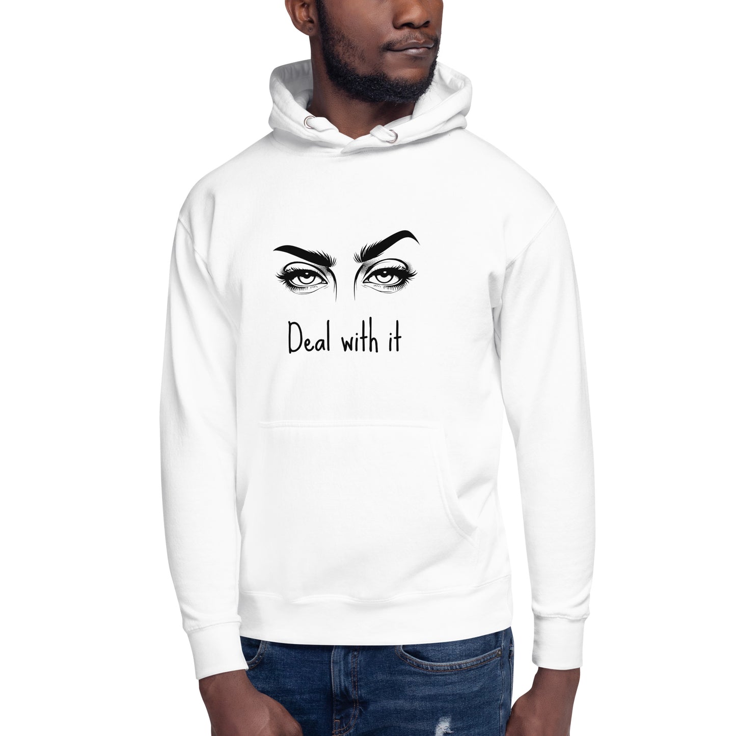 'Deal with it' Premium Unisex Hoodie