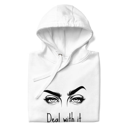 'Deal with it' Premium Unisex Hoodie